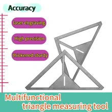 Thicken Floor Drain Ruler Multifunction Tile Stainless Steel Triangle Ruler Multiple Patterns Bricklayer Bathroom Measuring Tool
Thicken Floor Drain Ruler Multifunction Tile Stainless Steel Triangle Ruler Multiple Patterns Bricklayer Bathroom Measuring Tool