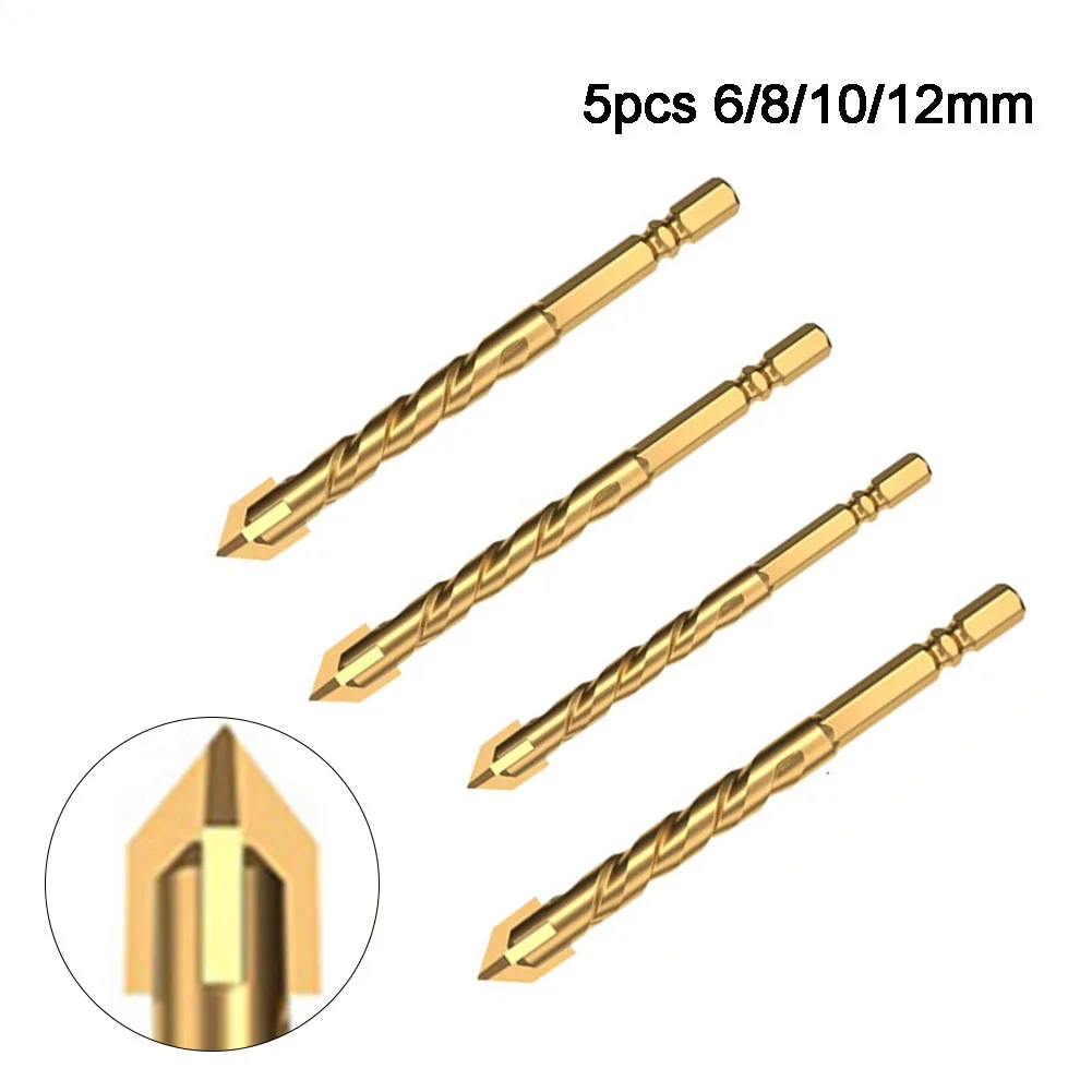 5pcs Cross Hexagon Hole Saw Triangle Alloy Drill Bit For Electric Drill Ceramic Tile Glass Drilling Power Tools 6/8/10/12mm
5pcs Cross Hexagon Hole Saw Triangle Alloy Drill Bit For Electric Drill Ceramic Tile Glass Drilling Power Tools 6/8/10/12mm