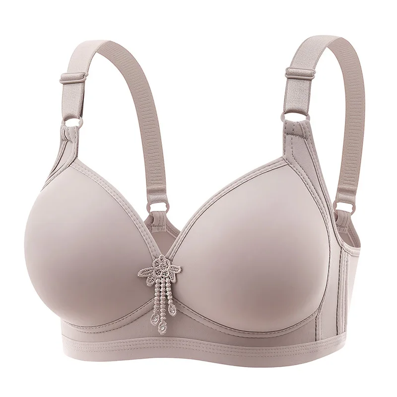 New large size non-steel ring women's bra four rows of buckle glossy simple push up adjustable comfortable breathable bra bra
New large size non-steel ring women's bra four rows of buckle glossy simple push up adjustable comfortable breathable bra bra
