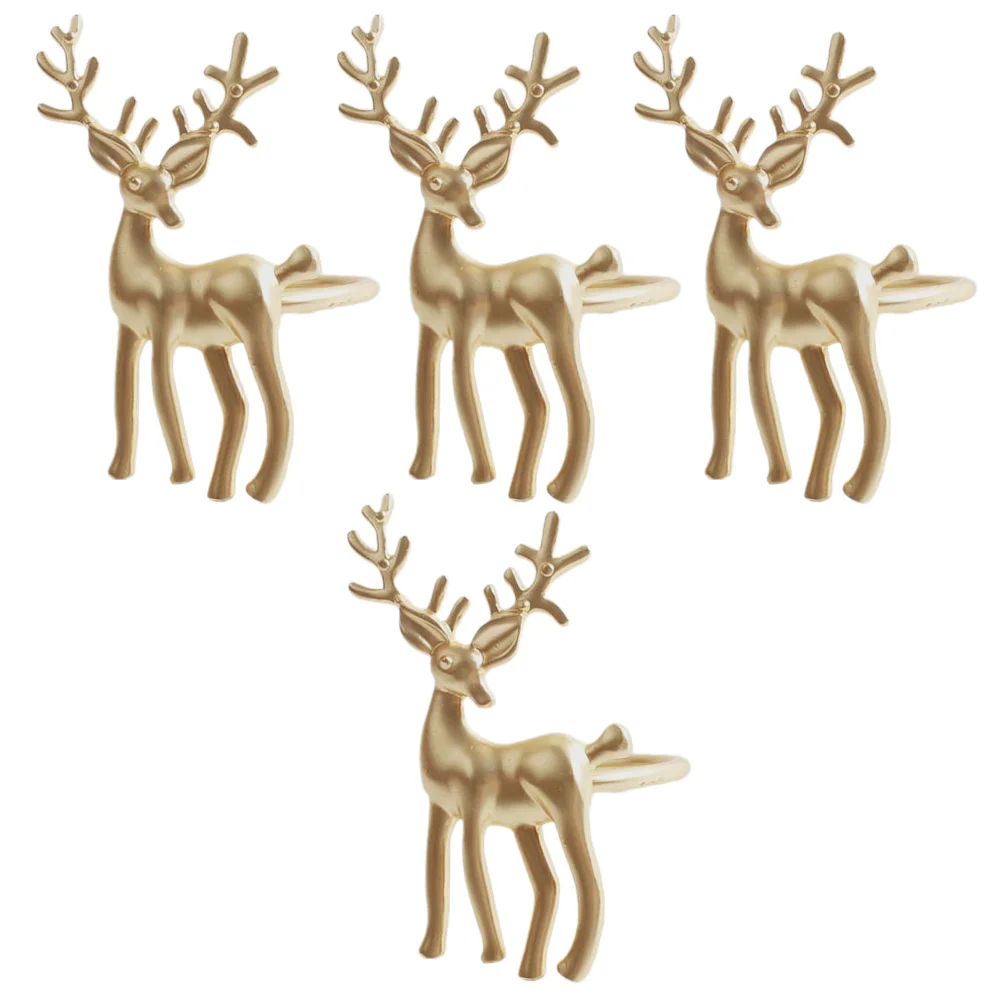 4pcs Christmas Napkin Holders Reindeer Napkin Rings Serviette Rings for Xmas Holiday Party Supplies Dining Table Decoration
4pcs Christmas Napkin Holders Reindeer Napkin Rings Serviette Rings for Xmas Holiday Party Supplies Dining Table Decoration