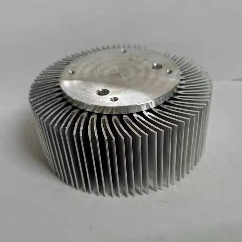 

1pcs OD90mm Height 40mm Round Heatsink Radiator Aluminum photo lamp Heat Sink high powerReplaceable accessories