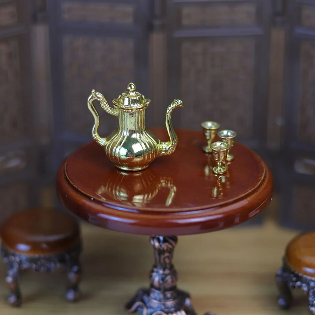 1 set of Miniature Tea Set House Kitchen Accessories Mini House Decor Set Teapot Cup Set
1 set of Miniature Tea Set House Kitchen Accessories Mini House Decor Set Teapot Cup Set