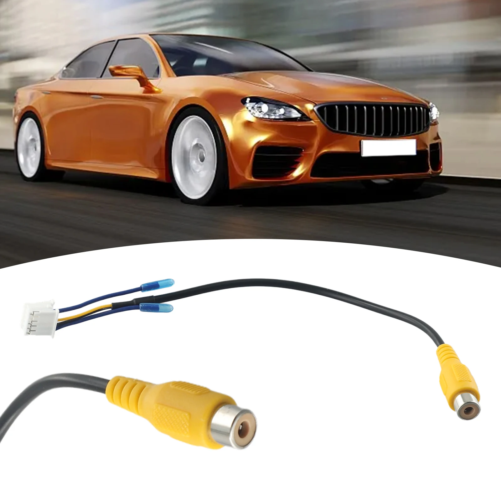 

Car Universal 10-Pin RCA Camera Video Input Cable Adapter Wiring Connector For Car Stereo Radio Camera Cable Accessories