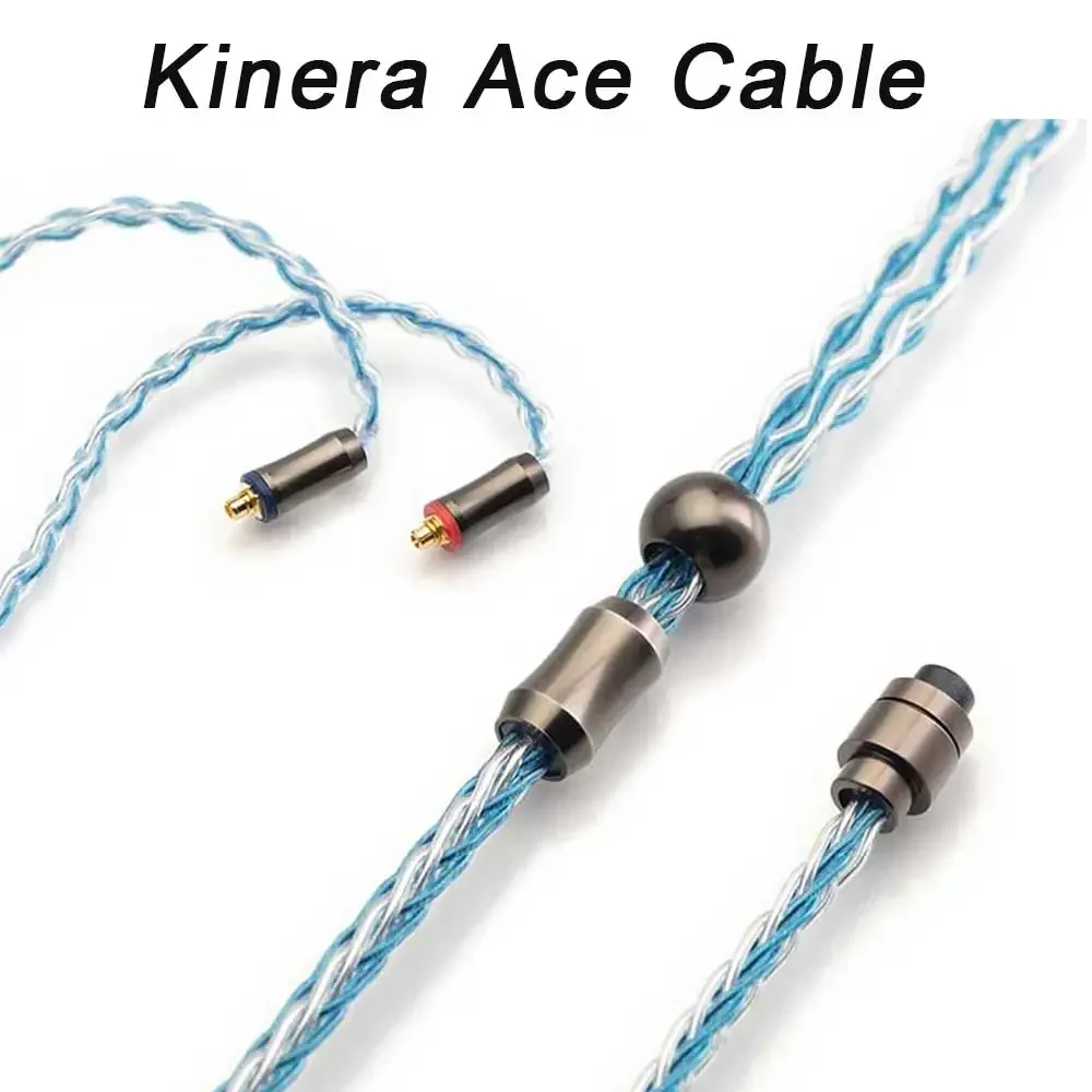 

Kinera Ace Headphone Upgrade Cable Earphone 2.5+3.5+4.4mm Detachable Plug OFC+OFC With Silver Plated 0.78 2pin/ MMCX Headset