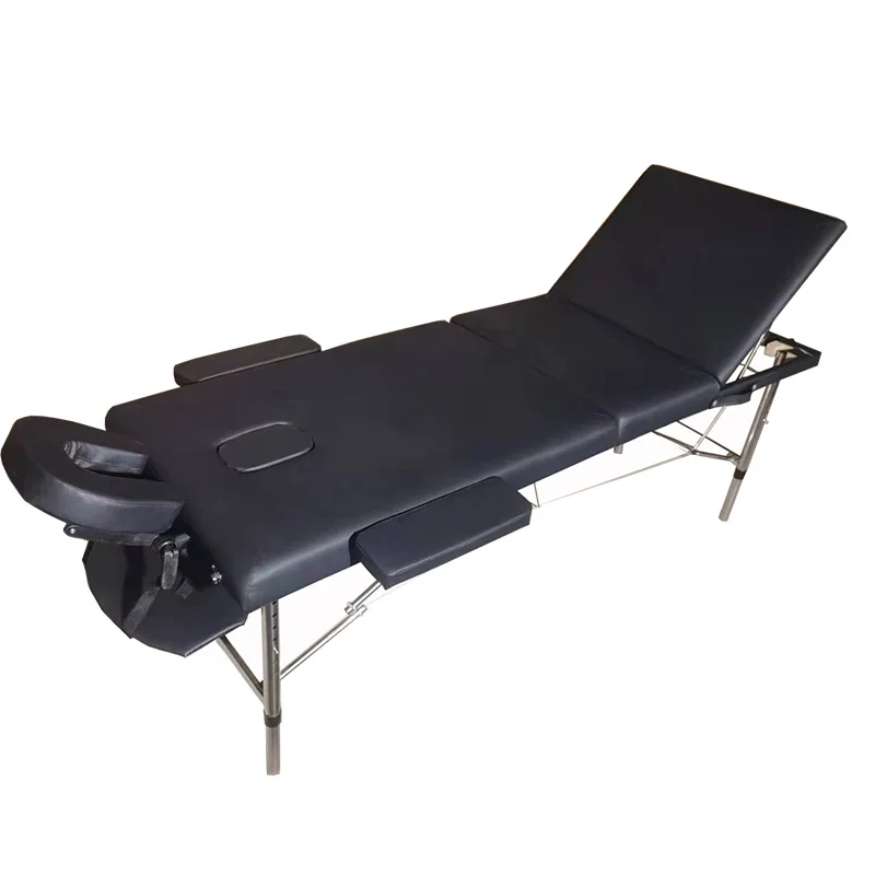 

High Quality Portable 3 Section Folding Massage Bed Salon Beauty Bed for Lashes and Massage Tables & Beds