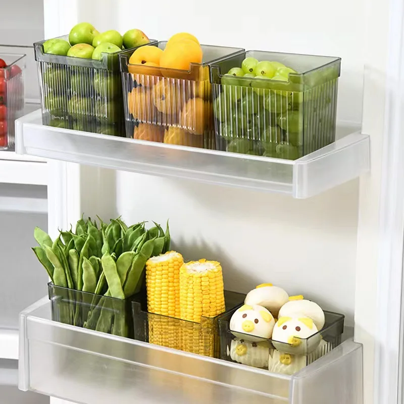 Kitchen Refrigerator Side Door Storage Box Food Grade Frozen Storage Box Meat Vegetable Fruit Fresh-keeping Box Egg Box Plastic
Kitchen Refrigerator Side Door Storage Box Food Grade Frozen Storage Box Meat Vegetable Fruit Fresh-keeping Box Egg Box Plastic