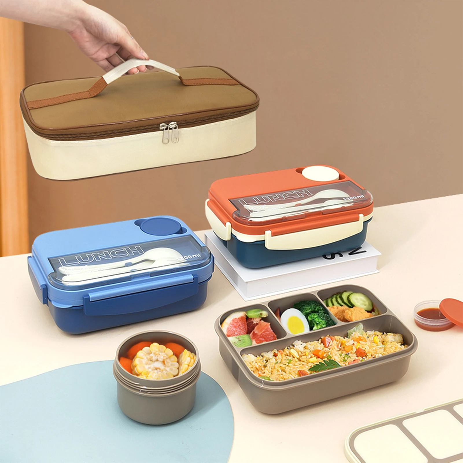 Rectangle Bento Box 1300ml Spoon Fork Zipper Lunch Box Japanese Thermal Snack with Compartments Lunchbox Heated Food Container
Rectangle Bento Box 1300ml Spoon Fork Zipper Lunch Box Japanese Thermal Snack with Compartments Lunchbox Heated Food Container