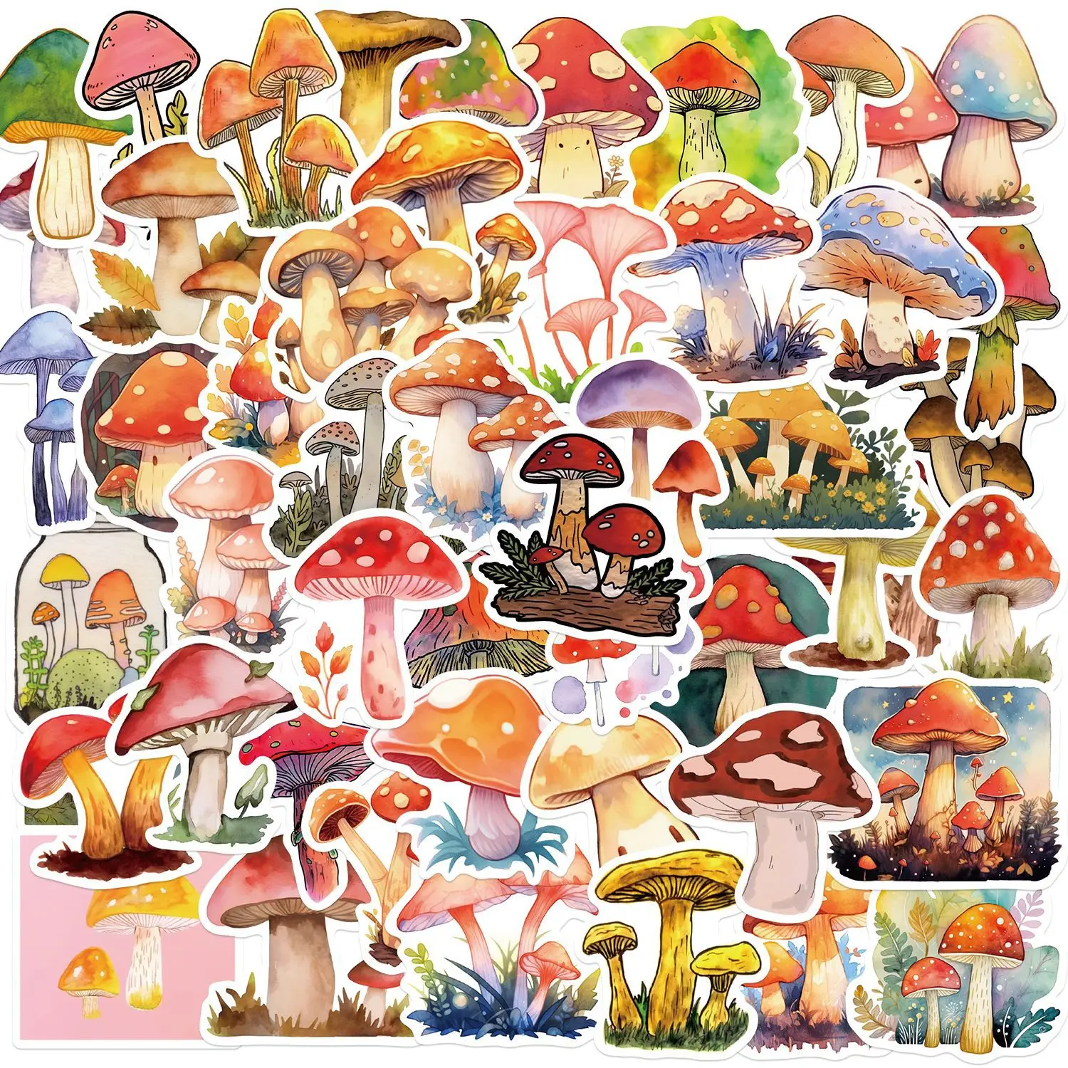 10/30/50PCS Cartoon Watercolor Mushroom Graffiti Stickers DIY Decoration Diary Album Scrapbooking Laptop Waterproof Sticker
10/30/50PCS Cartoon Watercolor Mushroom Graffiti Stickers DIY Decoration Diary Album Scrapbooking Laptop Waterproof Sticker