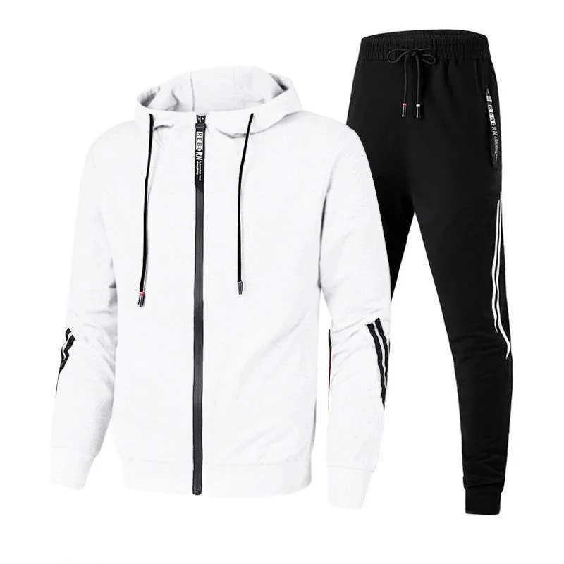New Men's Sports Suit Solid Color Sportswear Autumn Hoodies Jacket Pants 2-Piece Jogging Trousers Casual Outdoor Clothing
New Men's Sports Suit Solid Color Sportswear Autumn Hoodies Jacket Pants 2-Piece Jogging Trousers Casual Outdoor Clothing