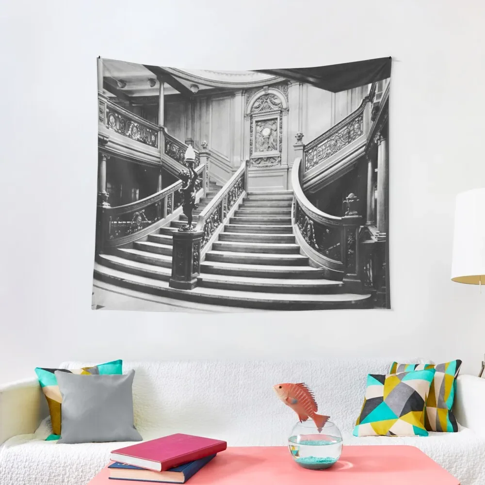 

Titanic Grand Staircase Tapestry Wall Hanging Decor Wallpaper Tapestry