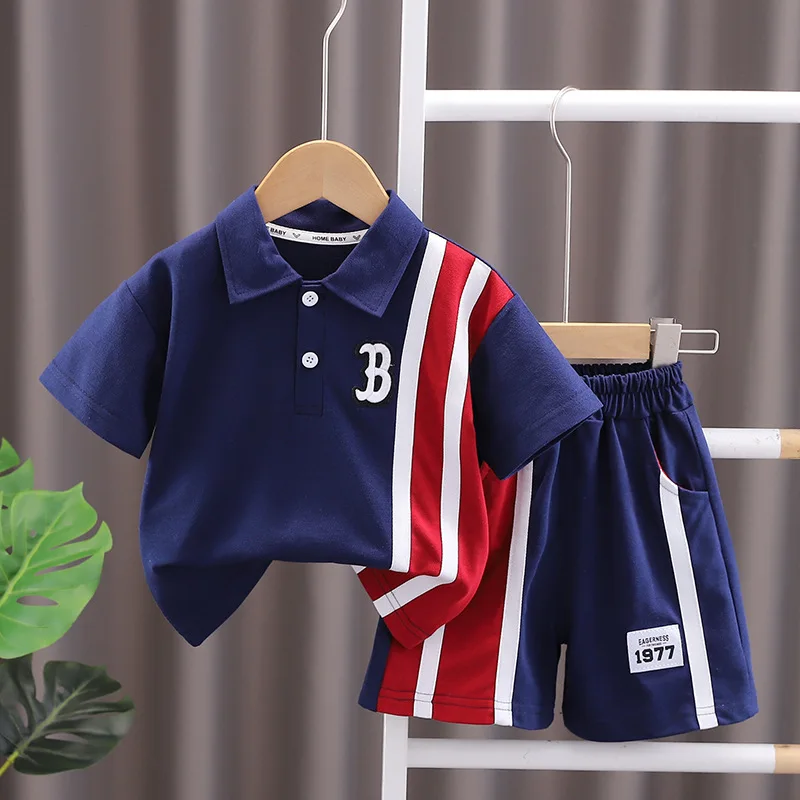 Summer Fashion Fashion Clothes Baby Letter Boy Summer Clothes Casual Handsome Boy Short Sleeve Set Small Children Two-piece Set
Summer Fashion Fashion Clothes Baby Letter Boy Summer Clothes Casual Handsome Boy Short Sleeve Set Small Children Two-piece Set