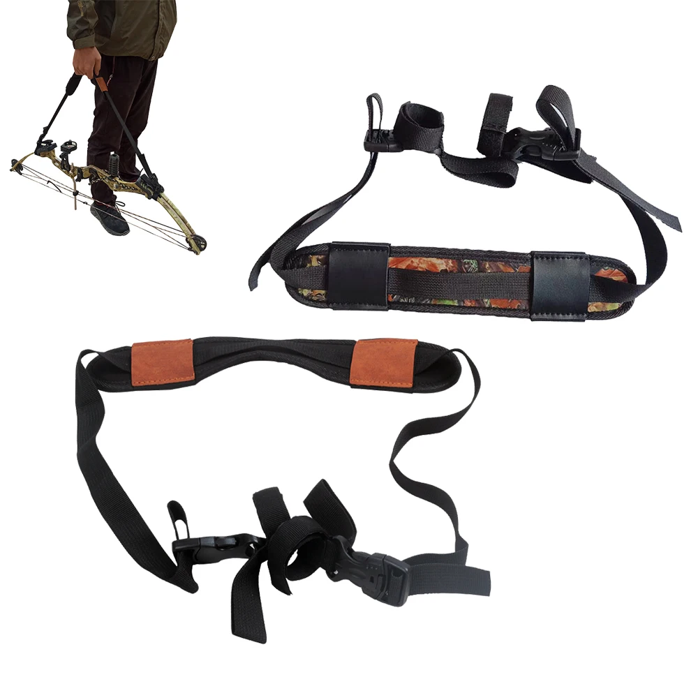 

1PC Archery Compound Bow Belt Hunting Bag Fishing Rod Carry Shoulder Strap Hanging Portable Belt Holder Straps