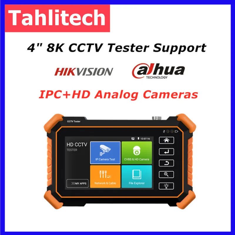 

Analog Camera Test Cable Tester, CCTV, H.265, IPC1910C, 8K, 4 ", 8MP, AHD, CVI, TVI, RJ45, UTP, PTZ, ONVIF, Power Output