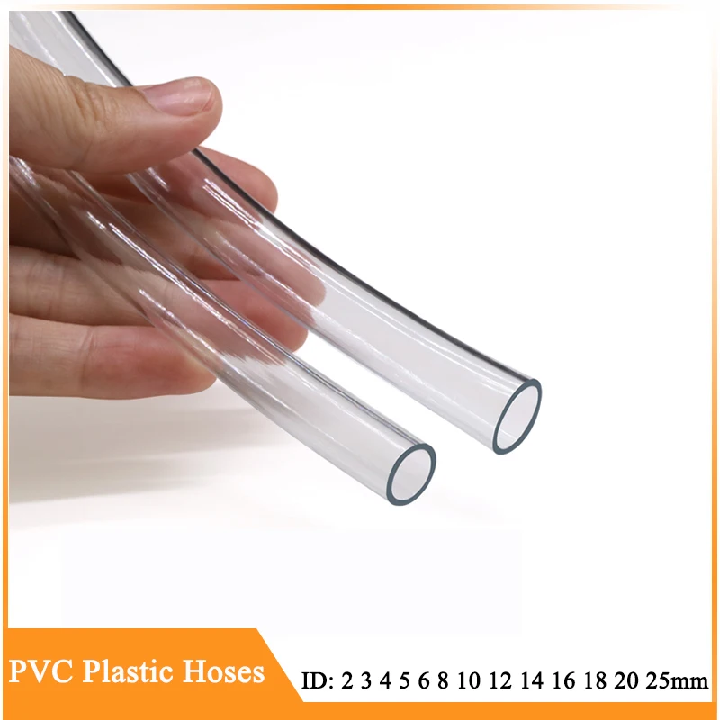 1M/3M Inner Diameter 2 3 4 5 6 8 10 12 14 16 18 20 25mm Transparent PVC Plastic Hoses High Quality Water Pump Tube Garden Hose
1M/3M Inner Diameter 2 3 4 5 6 8 10 12 14 16 18 20 25mm Transparent PVC Plastic Hoses High Quality Water Pump Tube Garden Hose