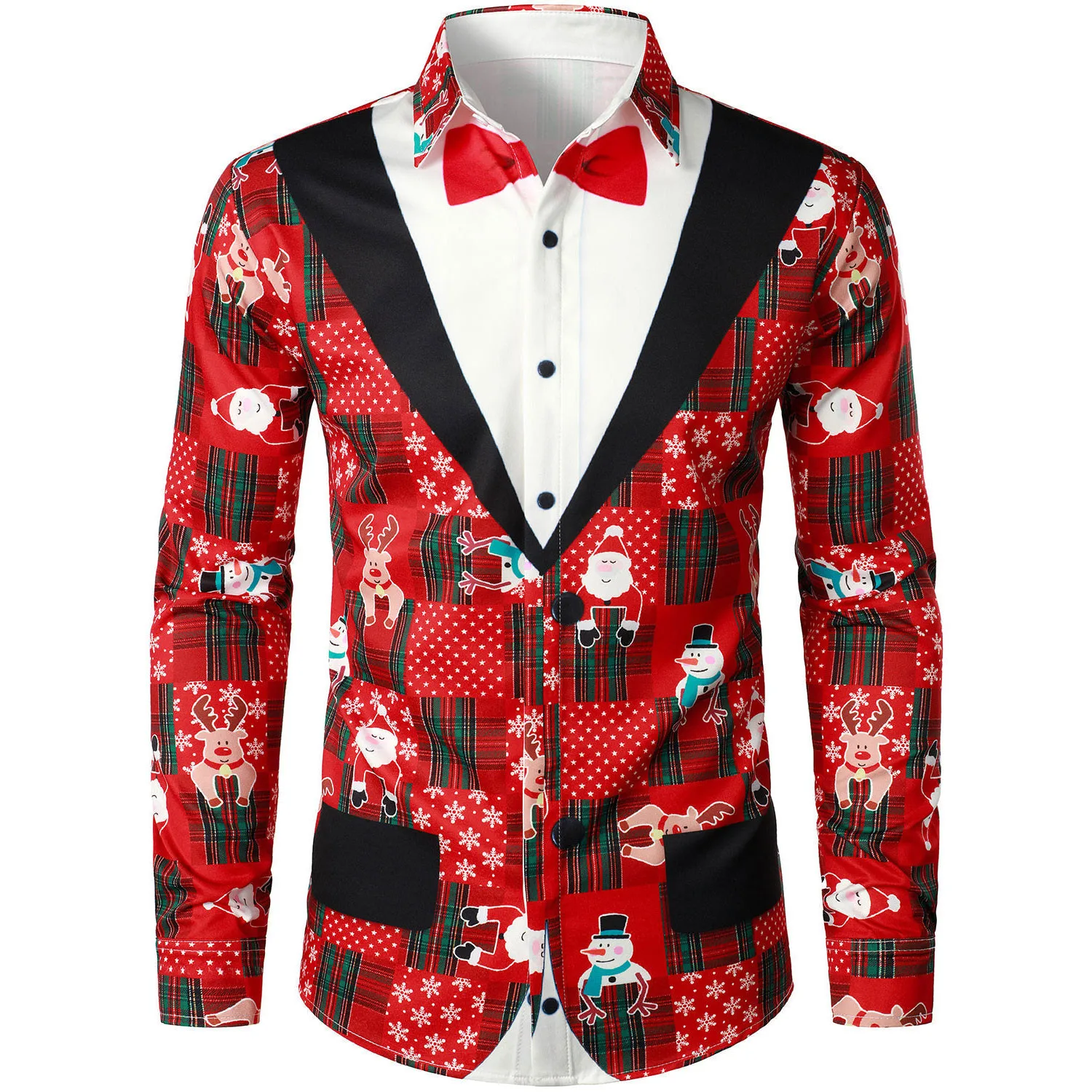 Men's Fashion Street Christmas 3D Printing with Flip Collar Single breasted Long sleeved Shirt 2023 Spring and Autumn New Style
Men's Fashion Street Christmas 3D Printing with Flip Collar Single breasted Long sleeved Shirt 2023 Spring and Autumn New Style