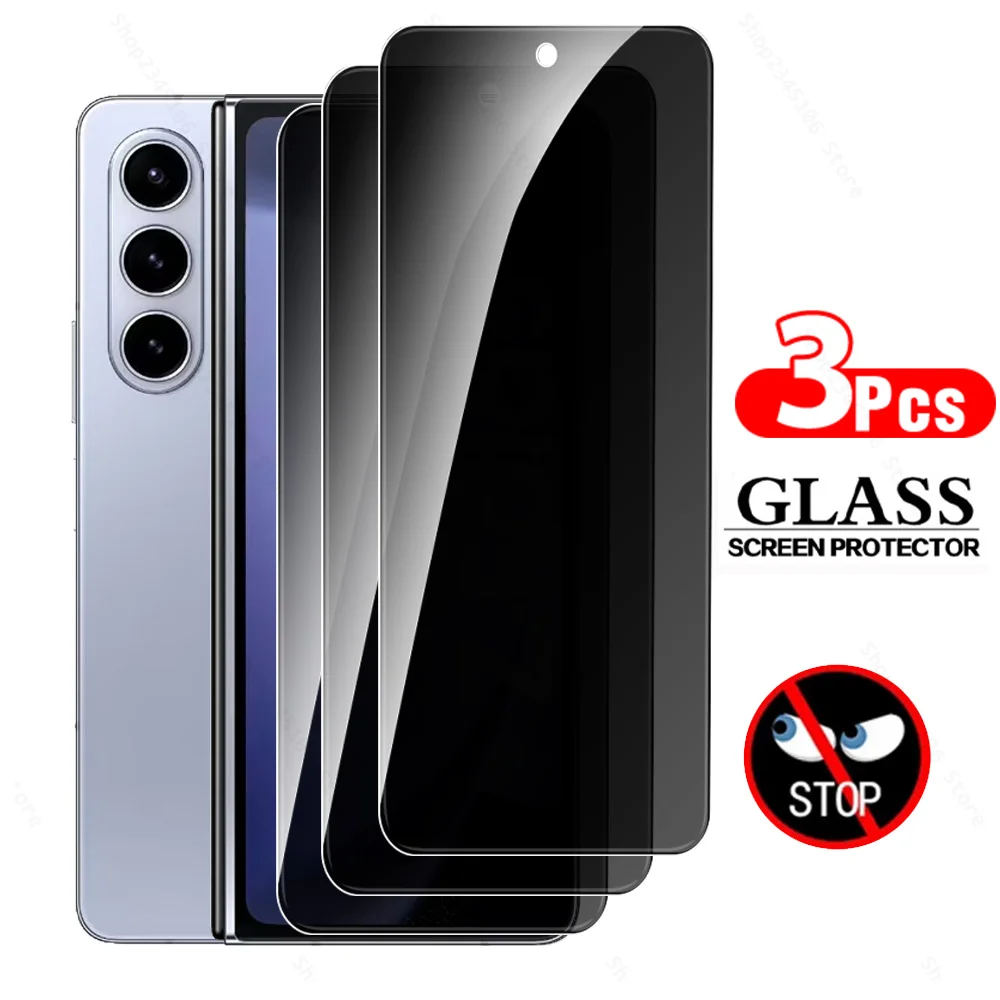 

3Pcs Privacy Glass Screen Protector For Samsung Galaxy Z Fold5 5G Tempered Glass Cover SamsungZFold5 Galax ZFold5 ZFold 5 Fold 5