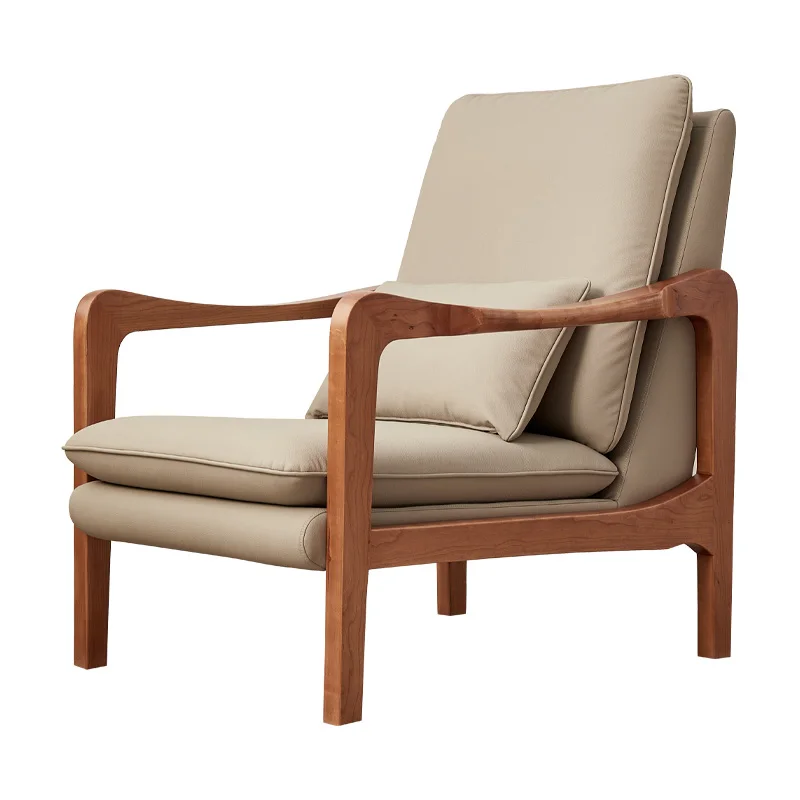 Одноместное кресло из массива дерева в скандинавском стиле, одноместное кресло из вишневого дерева для гостиной, простое японское кресло для отдыха
Одноместное кресло из массива дерева в скандинавском стиле, одноместное кресло из вишневого дерева для гостиной, простое японское кресло для отдыха