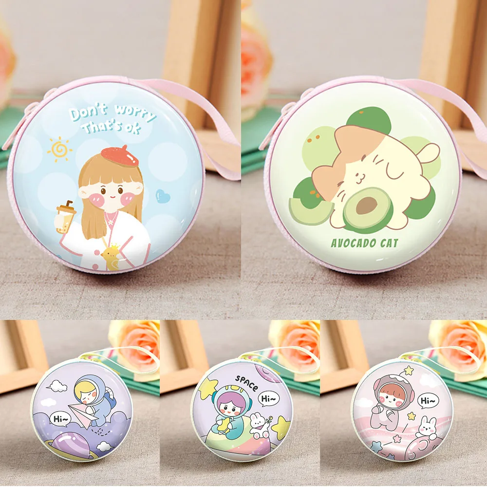 Creative Tinplate Coin Purse Round Zipper Coin Wallets Cartoon Kitten Key Case Earphone Storage Bag Pouch Children'S Gift
Creative Tinplate Coin Purse Round Zipper Coin Wallets Cartoon Kitten Key Case Earphone Storage Bag Pouch Children'S Gift
