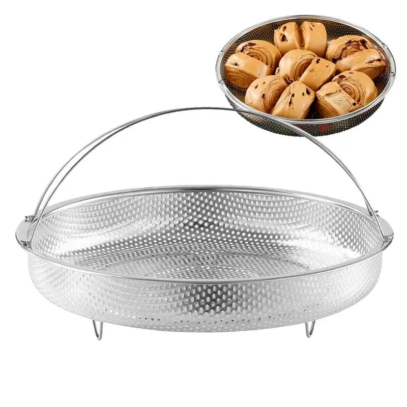Food Steaming Basket Multifunctional Stainless Steel Rice Sieve With Handle Steaming Dumpling Basket Kitchen Cooking Accessory
Food Steaming Basket Multifunctional Stainless Steel Rice Sieve With Handle Steaming Dumpling Basket Kitchen Cooking Accessory