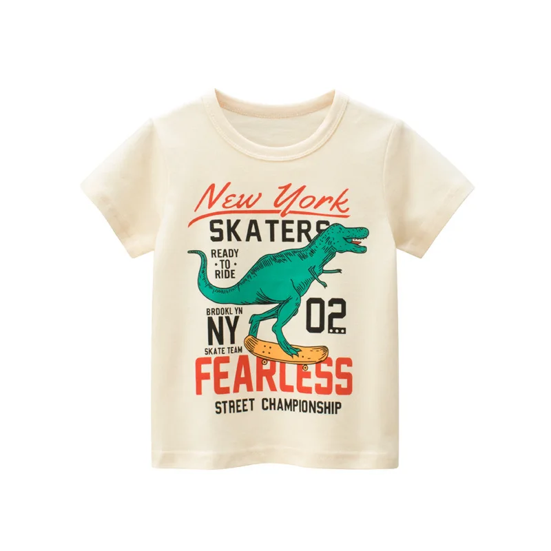 2022 Summer Children Boys Short Sleeve T-Shirts Dinosaurs Cartoon Clothes for 1-9 Girls Tops Tees Bottoming Shirt 9822
2022 Summer Children Boys Short Sleeve T-Shirts Dinosaurs Cartoon Clothes for 1-9 Girls Tops Tees Bottoming Shirt 9822