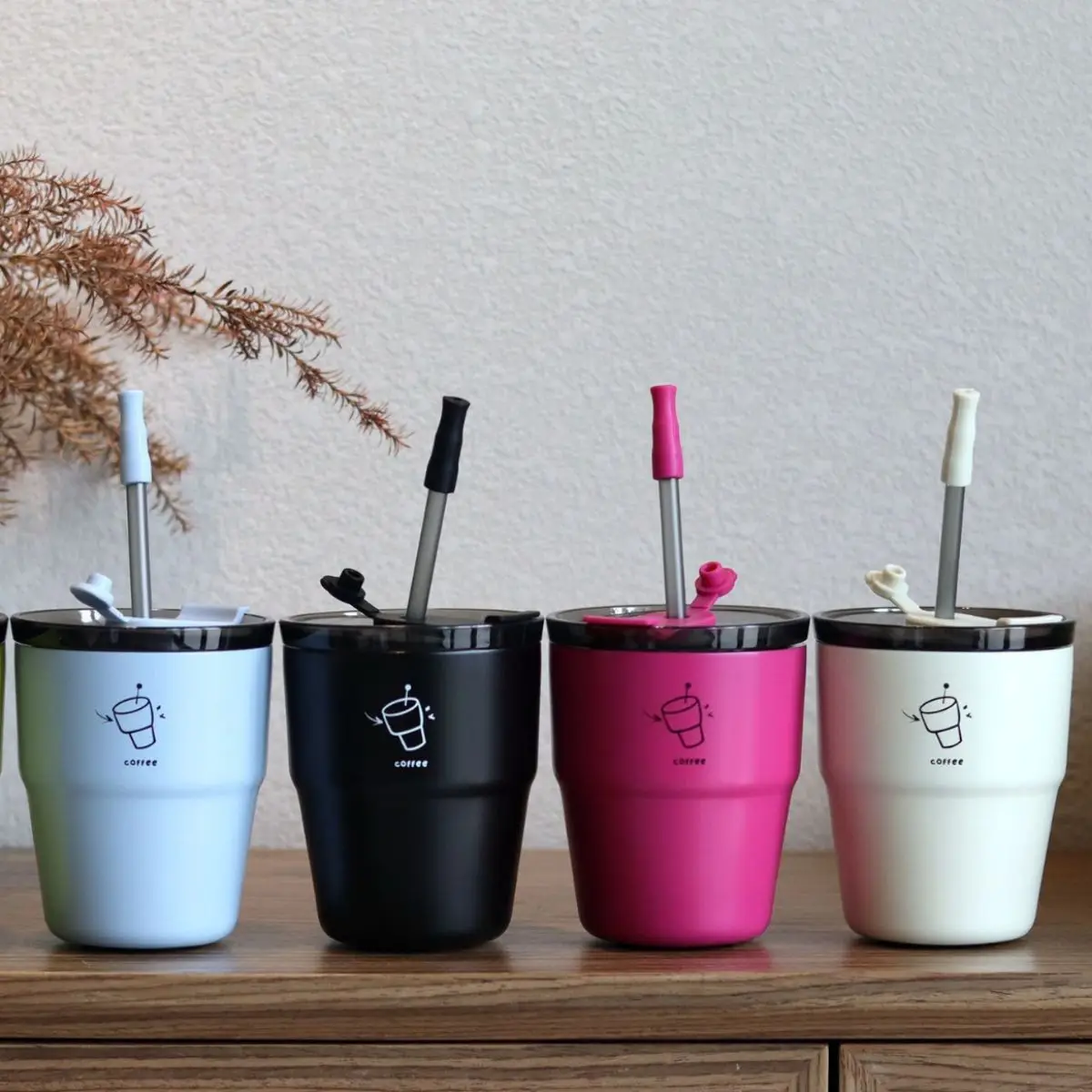 Stainless Steel Vacuum Insulated Cup, Portable Water Bottles, High Aesthetic Value, Straw Coffee Cup, Mnimalist Office Cup
Stainless Steel Vacuum Insulated Cup, Portable Water Bottles, High Aesthetic Value, Straw Coffee Cup, Mnimalist Office Cup