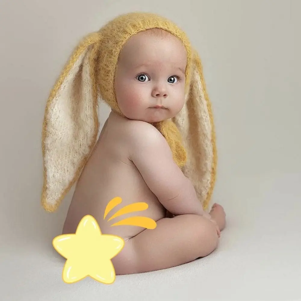Handmade Photography Bonnet Newborn Baby Hat Props Hat Bunny Hat Long Rabbit Ears
Handmade Photography Bonnet Newborn Baby Hat Props Hat Bunny Hat Long Rabbit Ears