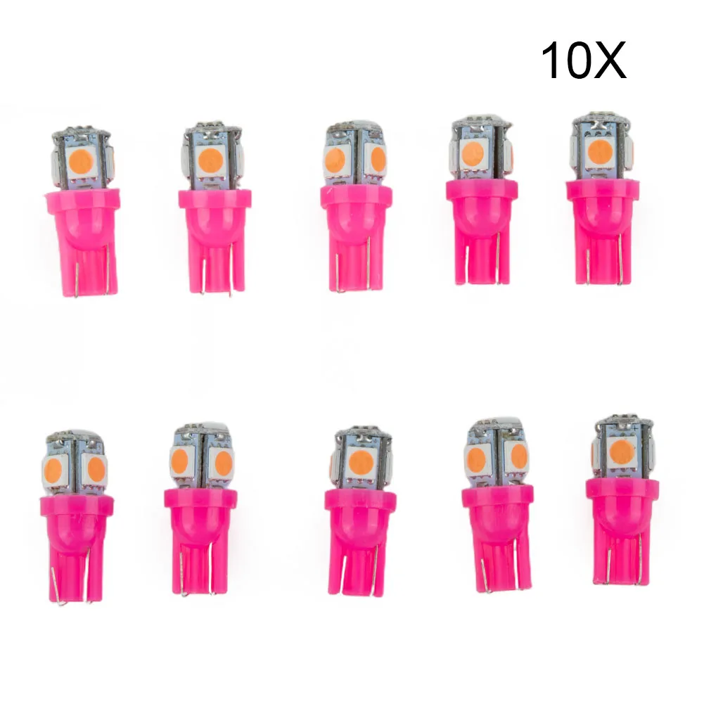 10pcs Bulbs Car Lights LED Pink Car Wedge Tail Car Accessories Interior Lights Super Bright T10 194 168 W5W 5050 SMD
10pcs Bulbs Car Lights LED Pink Car Wedge Tail Car Accessories Interior Lights Super Bright T10 194 168 W5W 5050 SMD