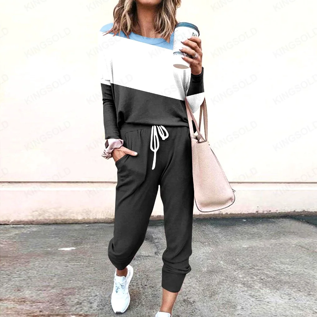 2024 Spring Women's Sports Casual Suit Long-sleeved T-shirt Trousers Sportswear Autumn Fashion Print Versatile 2-piece Set
2024 Spring Women's Sports Casual Suit Long-sleeved T-shirt Trousers Sportswear Autumn Fashion Print Versatile 2-piece Set