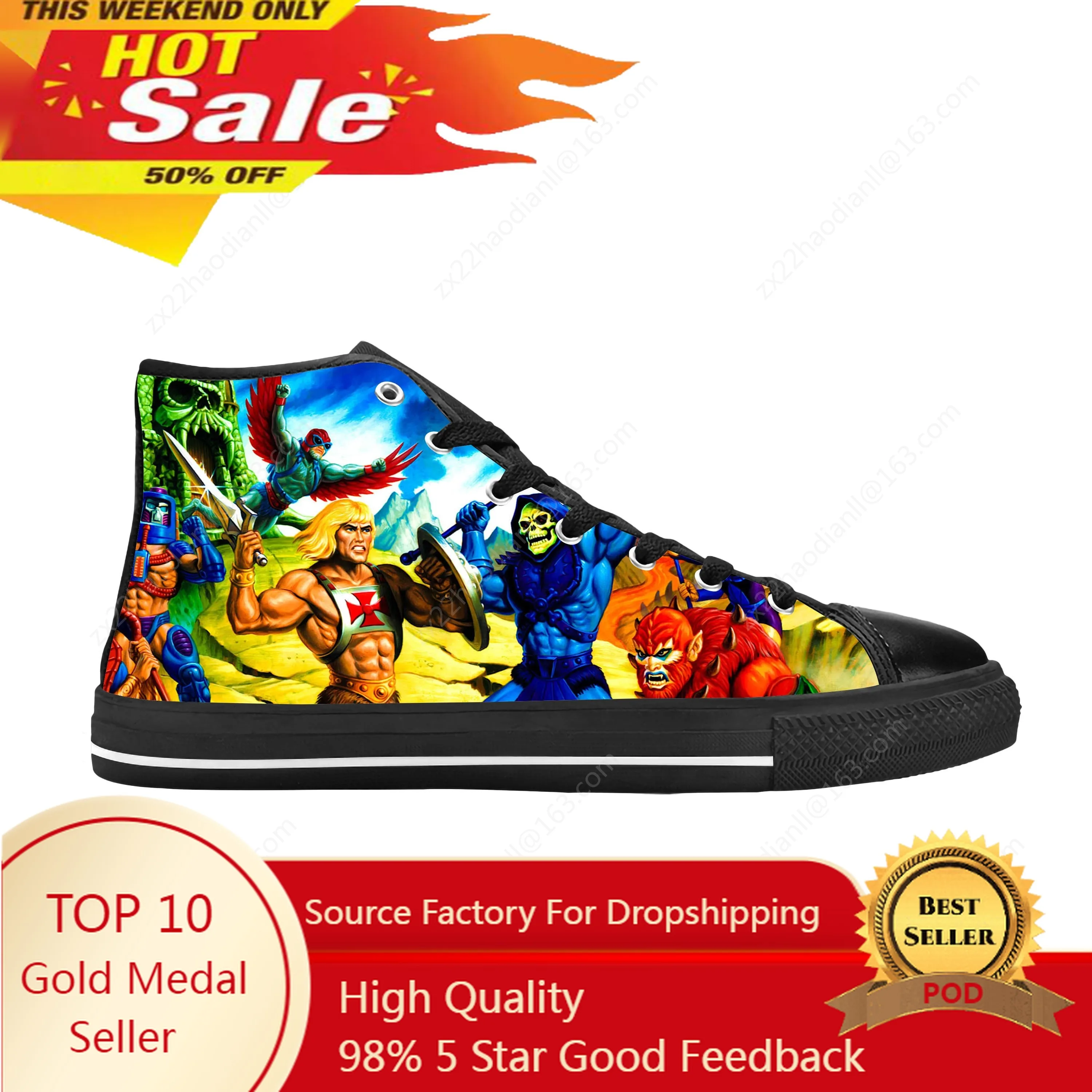 He-Man He Man Masters Of The Universe Skeletor Casual Cloth Shoes High Top Comfortable Breathable 3D Print Men Women Sneakers
He-Man He Man Masters Of The Universe Skeletor Casual Cloth Shoes High Top Comfortable Breathable 3D Print Men Women Sneakers