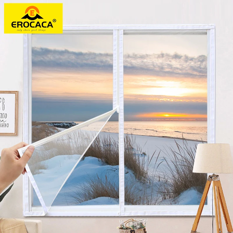 EROCACA Zipper Window Insulation Screen EVA Window Film Transparent Soft Film For Window Warm in Winter and Cool in Summer
EROCACA Zipper Window Insulation Screen EVA Window Film Transparent Soft Film For Window Warm in Winter and Cool in Summer