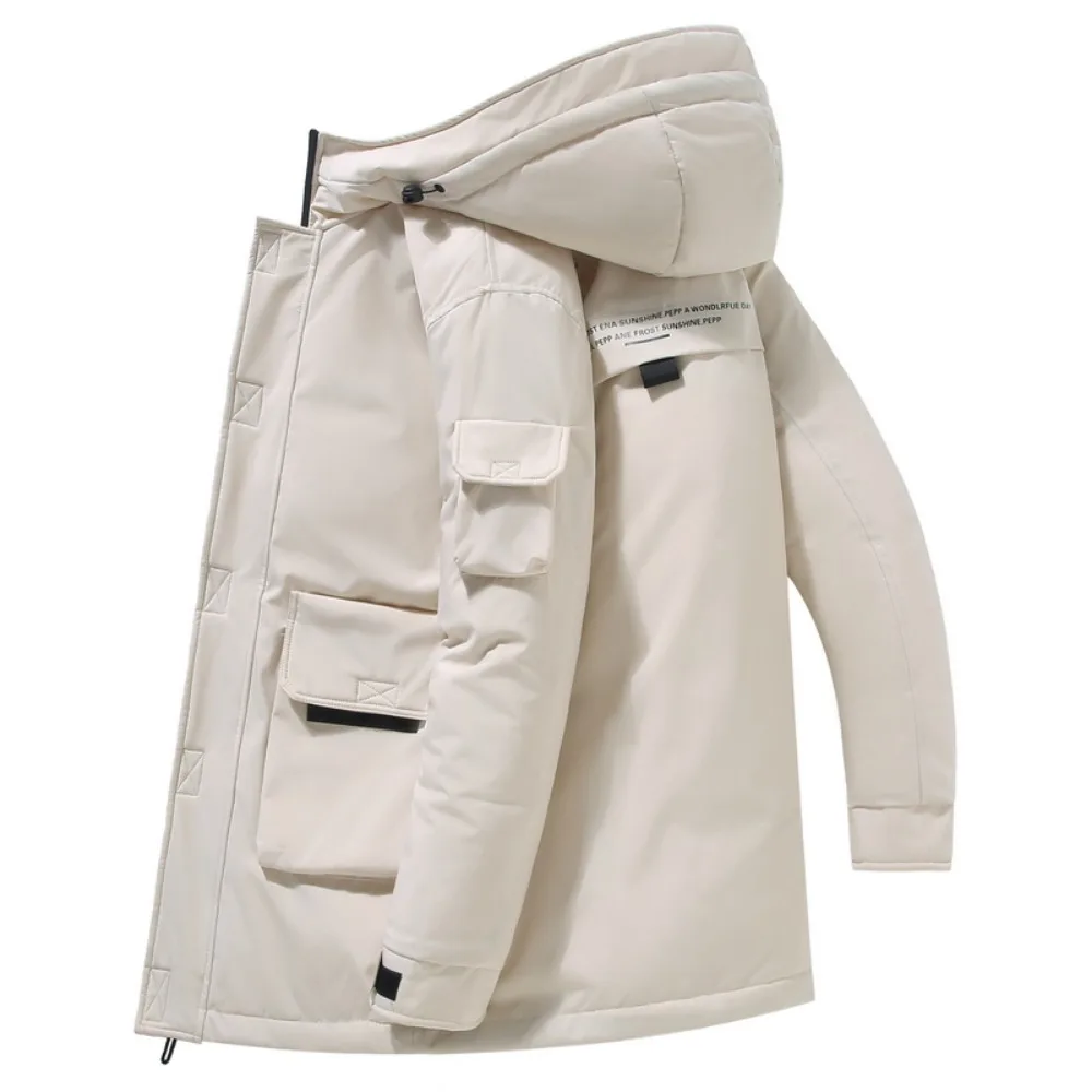 Men Autumn and Winter New Parka Coat Thickened Windproof Waterproof Mid-length 90% White Duck Down Cotton-padded Coat for Men
Men Autumn and Winter New Parka Coat Thickened Windproof Waterproof Mid-length 90% White Duck Down Cotton-padded Coat for Men