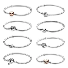 Summer Fashion Jewelry Women Sterling Silver Friendship Bracelet DIY Designer Charm Fit Original Pandoraer Beads Gift Bangle
Summer Fashion Jewelry Women Sterling Silver Friendship Bracelet DIY Designer Charm Fit Original Pandoraer Beads Gift Bangle