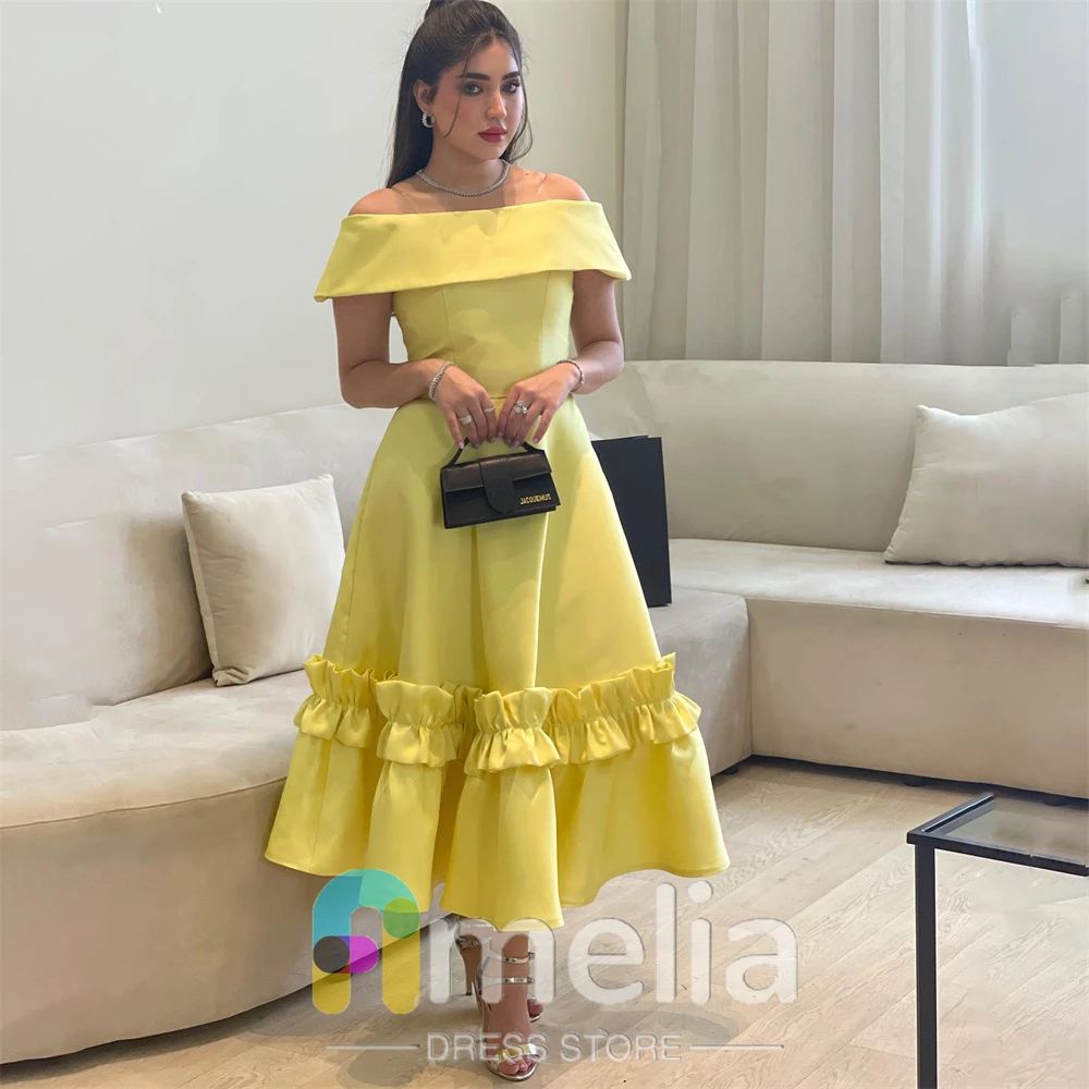 Ameria Evening Dresses Saudi Arabic Elegant Off The Shoulder Ankle Length A-Line Prom Dresses Formal Women Party Gowns
Ameria Evening Dresses Saudi Arabic Elegant Off The Shoulder Ankle Length A-Line Prom Dresses Formal Women Party Gowns