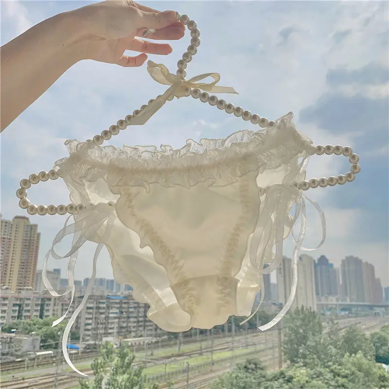 

Lolita Girl Ladies Sexy Lingerie For Women Japanese Lace Lacing Panties Ropa Interior Femenina Briefs Femme Underpants