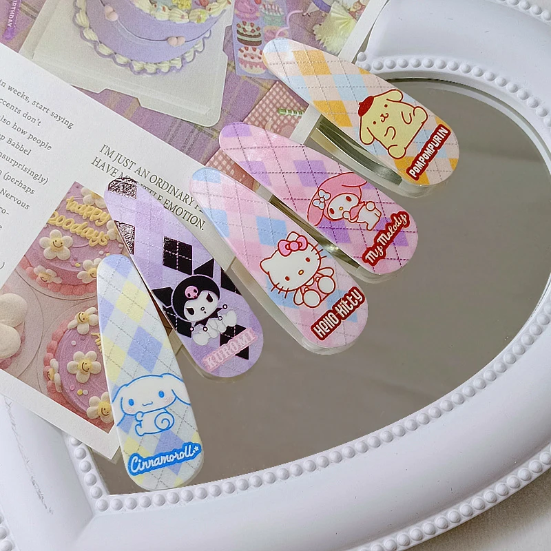 Sanrio Cartoon Hairpin Kuromi My Melody Cinnamoroll Cute Girl Fresh And Sweet Color Hairpin Kawaii Girl Bangs Side Clip
Sanrio Cartoon Hairpin Kuromi My Melody Cinnamoroll Cute Girl Fresh And Sweet Color Hairpin Kawaii Girl Bangs Side Clip