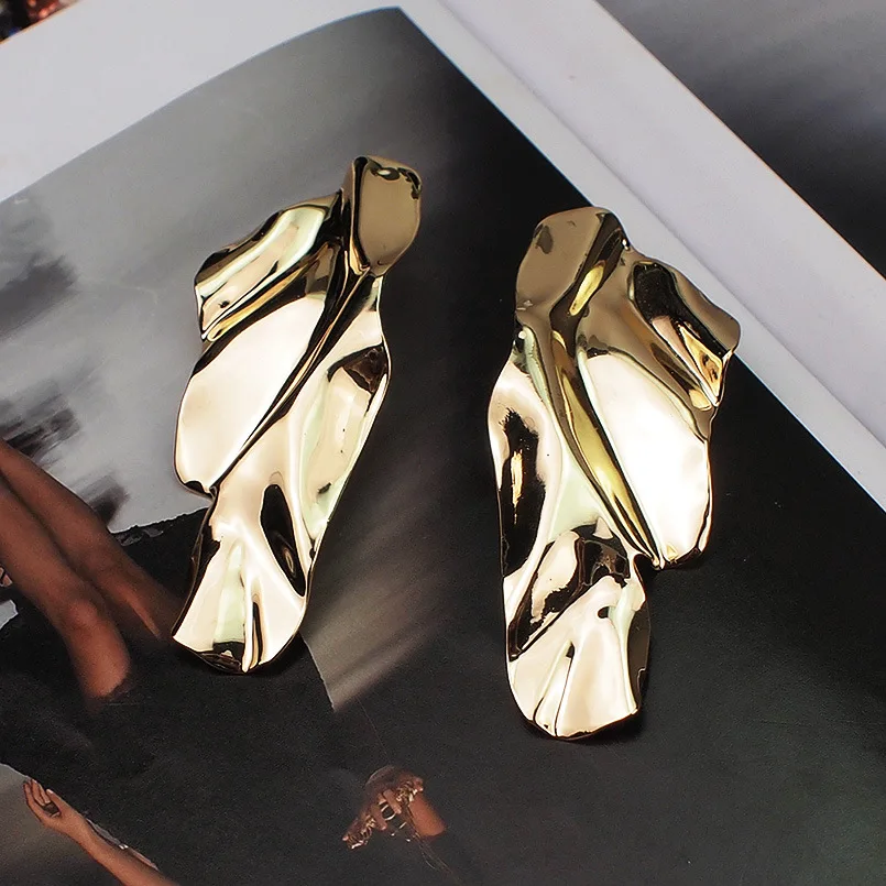 Exaggerated Irregular Geometric Drop Earrings for Women European Golden Silver Color Metal Long Dangle Earring Statement Jewelry 15 Mallzona S1e6b3bd654a1476fbccd8741c724b1ffZ Exaggerated Irregular Geometric Drop Earrings for Women European Golden Silver Color Metal Long Dangle Earring Statement Jewelry Mallzona