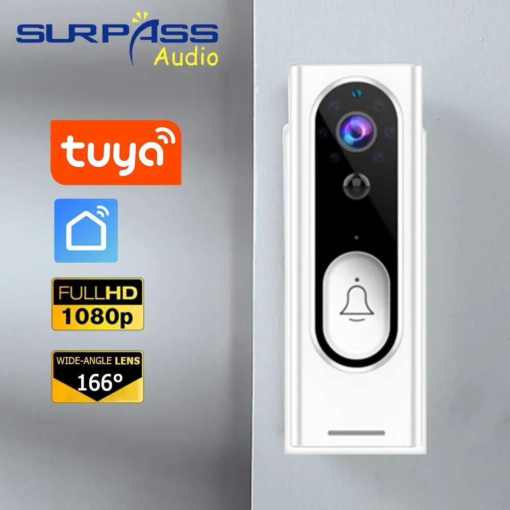 

Smart Tuya WIFI Visual Doorbell 1080P HD Wireless Video Intercom Doorbell PIR Detection Remote Control Camera Home Security