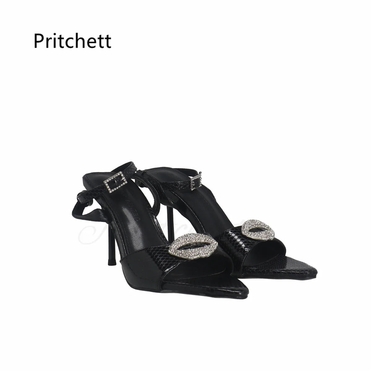 Rhinestone Open Toe Stiletto Sandals for Women Summer High Heels Sexy Black Leather Buckle Strap Pointy Sandals Party Shoes
Rhinestone Open Toe Stiletto Sandals for Women Summer High Heels Sexy Black Leather Buckle Strap Pointy Sandals Party Shoes
