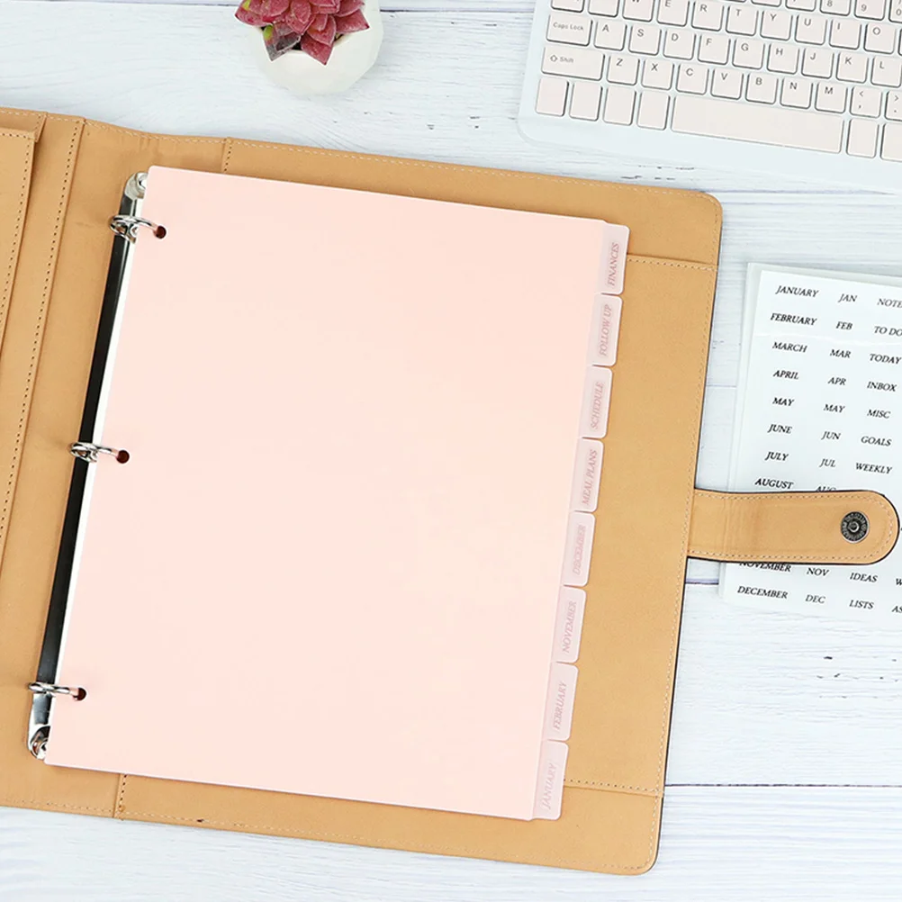 8 Sheets Handbook Separator Binder Paper Dividers Page 3 Rings Tabs Folder Organizer Notebook Supplies Labels Plastic Pocket A4
8 Sheets Handbook Separator Binder Paper Dividers Page 3 Rings Tabs Folder Organizer Notebook Supplies Labels Plastic Pocket A4