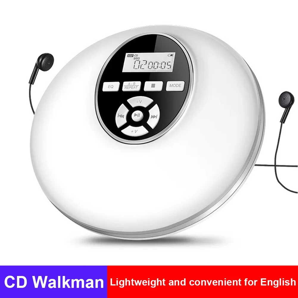 CD Player Portable Walkman Music CD Disc Player Battery Operated with 3.5mm AUX Headphone Jack
CD Player Portable Walkman Music CD Disc Player Battery Operated with 3.5mm AUX Headphone Jack