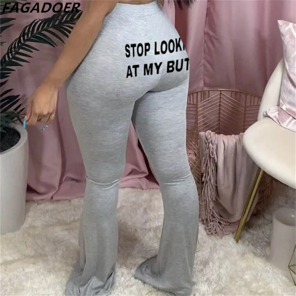 FAGADOER Fall Winter Letter Print Long Pants Women High Waist Skinny Flares Pants Casual Female High Waist Trousers Clothes 2022
FAGADOER Fall Winter Letter Print Long Pants Women High Waist Skinny Flares Pants Casual Female High Waist Trousers Clothes 2022