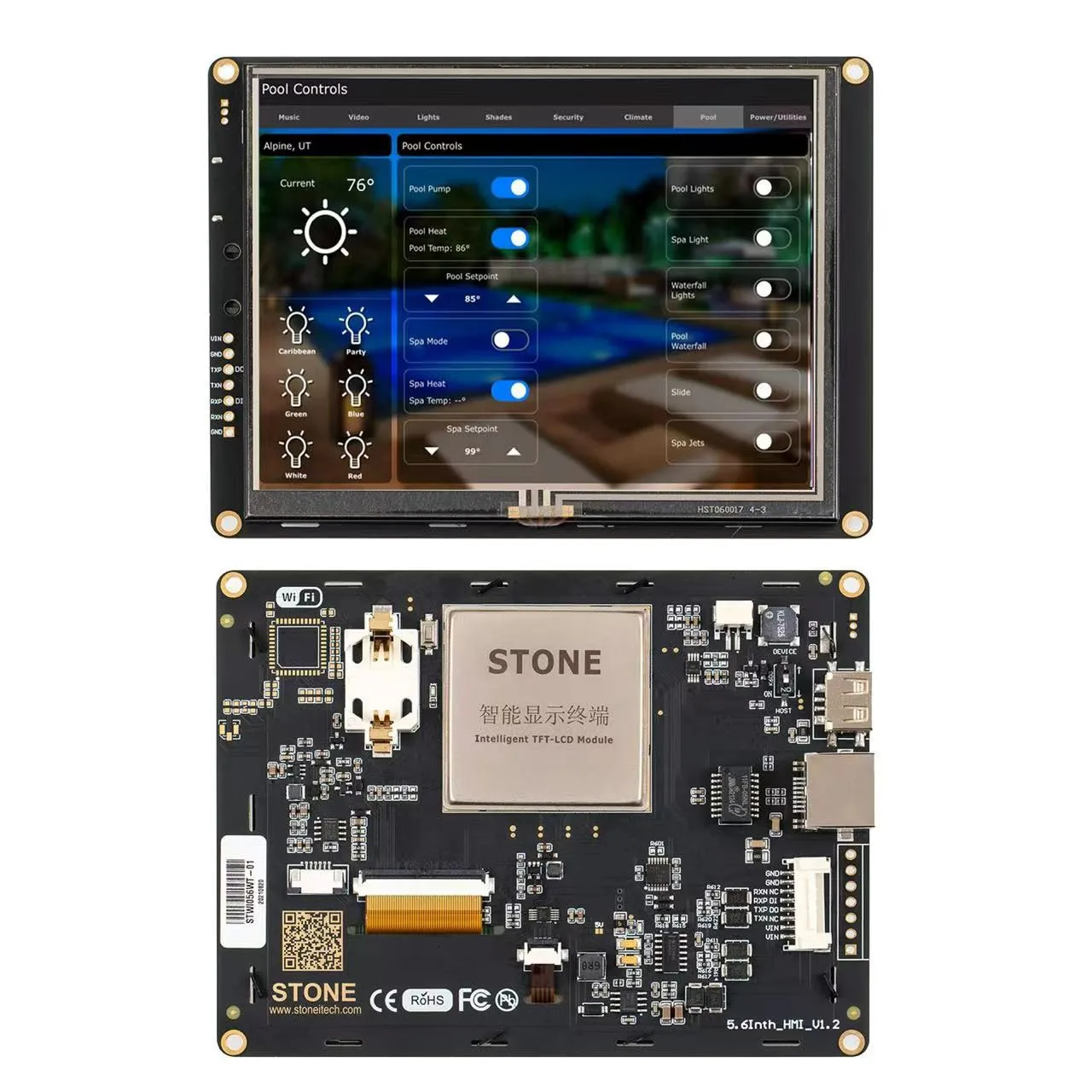 SCBRHMI 5.6 inch Touch Screen TFT LCD Intelligent Display HMI Smart UART Serial for Equipment Use
SCBRHMI 5.6 inch Touch Screen TFT LCD Intelligent Display HMI Smart UART Serial for Equipment Use