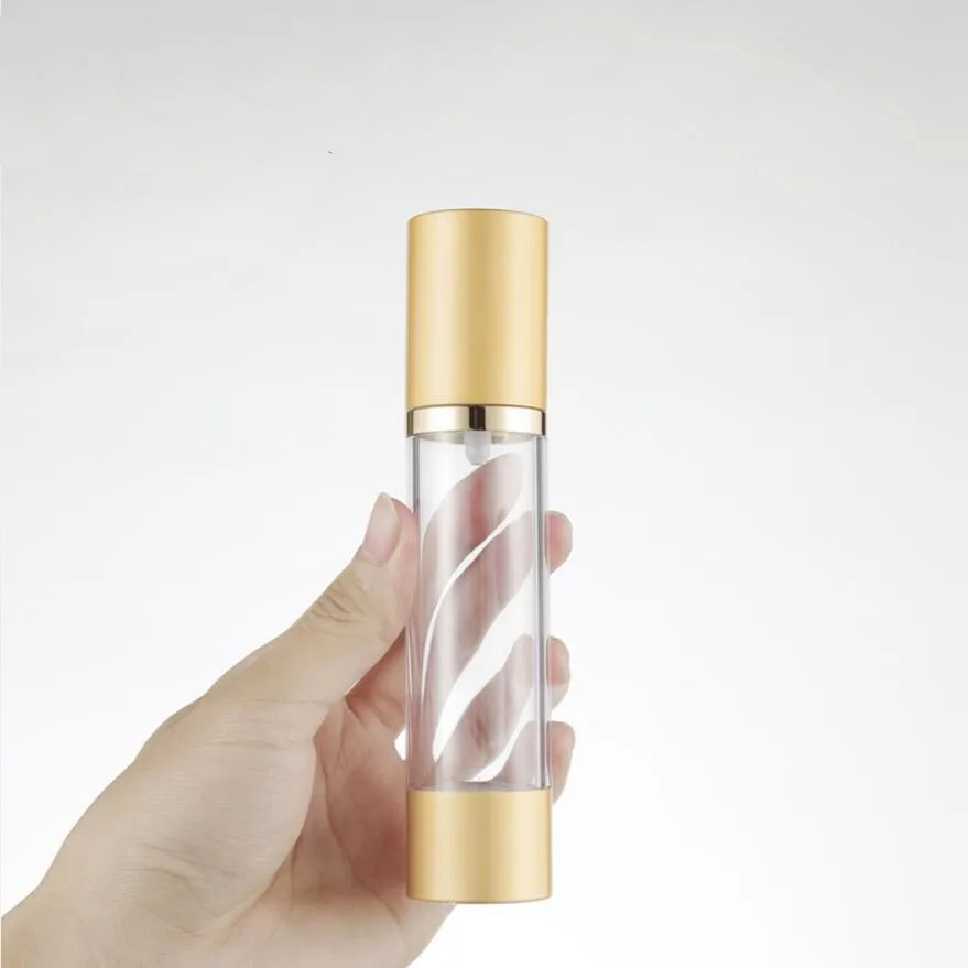 50ML matte gold airless bottle for lotion emulsion serum liquid foundation whitening essence sin care cosmetic packing 
50ML matte gold airless bottle for lotion emulsion serum liquid foundation whitening essence sin care cosmetic packing