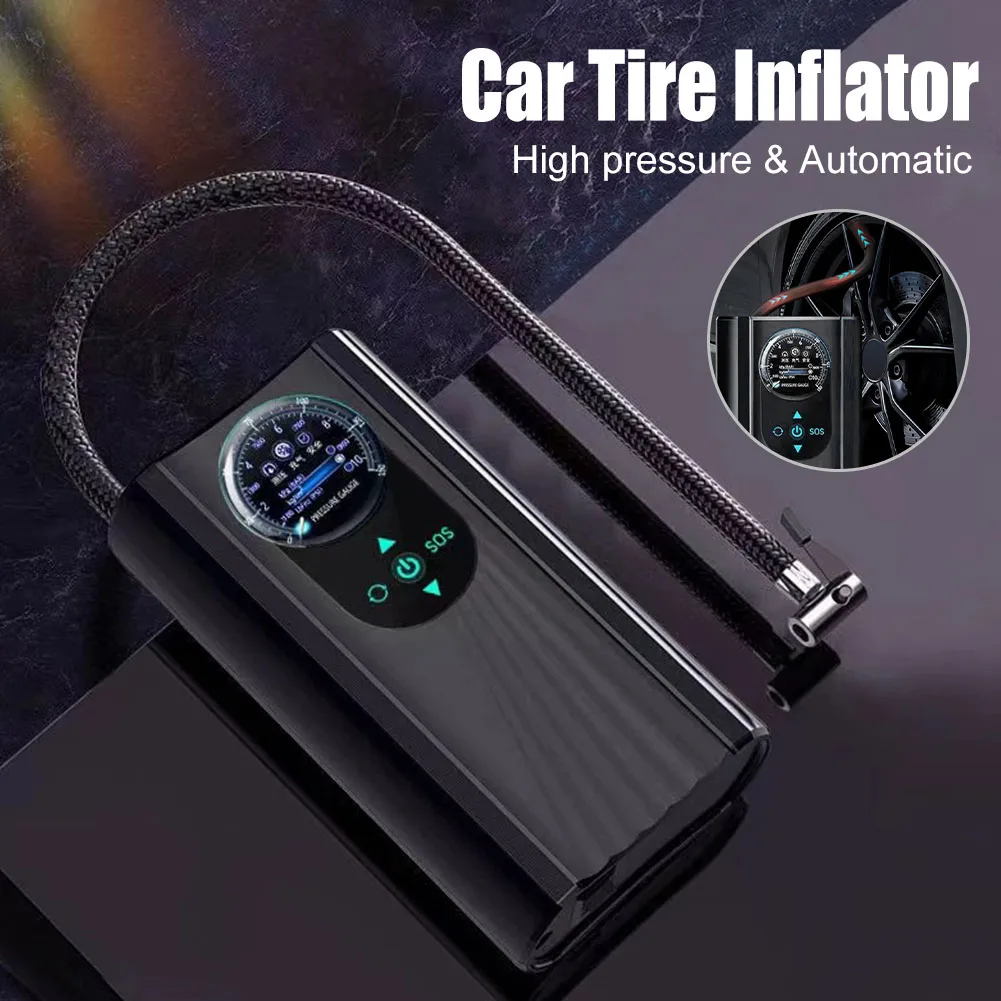 120W Rechargeable Car Air Compressor 12V 150PSI Electric Cordless Tire Inflator Pump for Motorcycle Bicycle Car Tyre Balls
120W Rechargeable Car Air Compressor 12V 150PSI Electric Cordless Tire Inflator Pump for Motorcycle Bicycle Car Tyre Balls