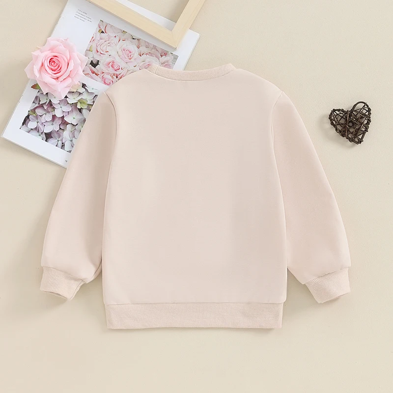 Toddler Girls Valentine’s Day Sweatshirts Tops Long Sleeve Round Neck Letter Pattern Pullovers Fall Winter Outfit
Toddler Girls Valentine’s Day Sweatshirts Tops Long Sleeve Round Neck Letter Pattern Pullovers Fall Winter Outfit