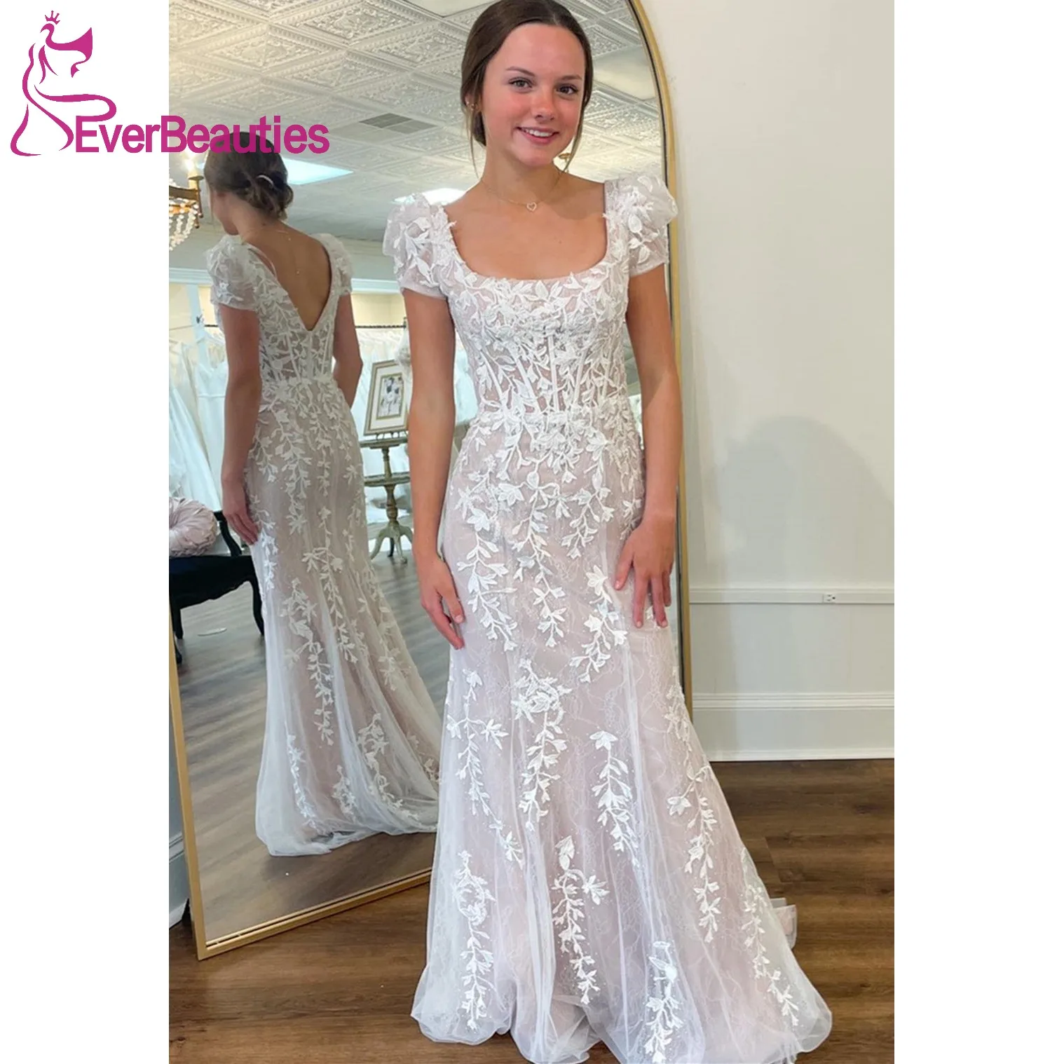 Mermaid Lace Prom Dresses with Cap Sleeve Evening Formal Party Dress for Women Vestidos Para Mujer Elegantes y Bonitos
Mermaid Lace Prom Dresses with Cap Sleeve Evening Formal Party Dress for Women Vestidos Para Mujer Elegantes y Bonitos