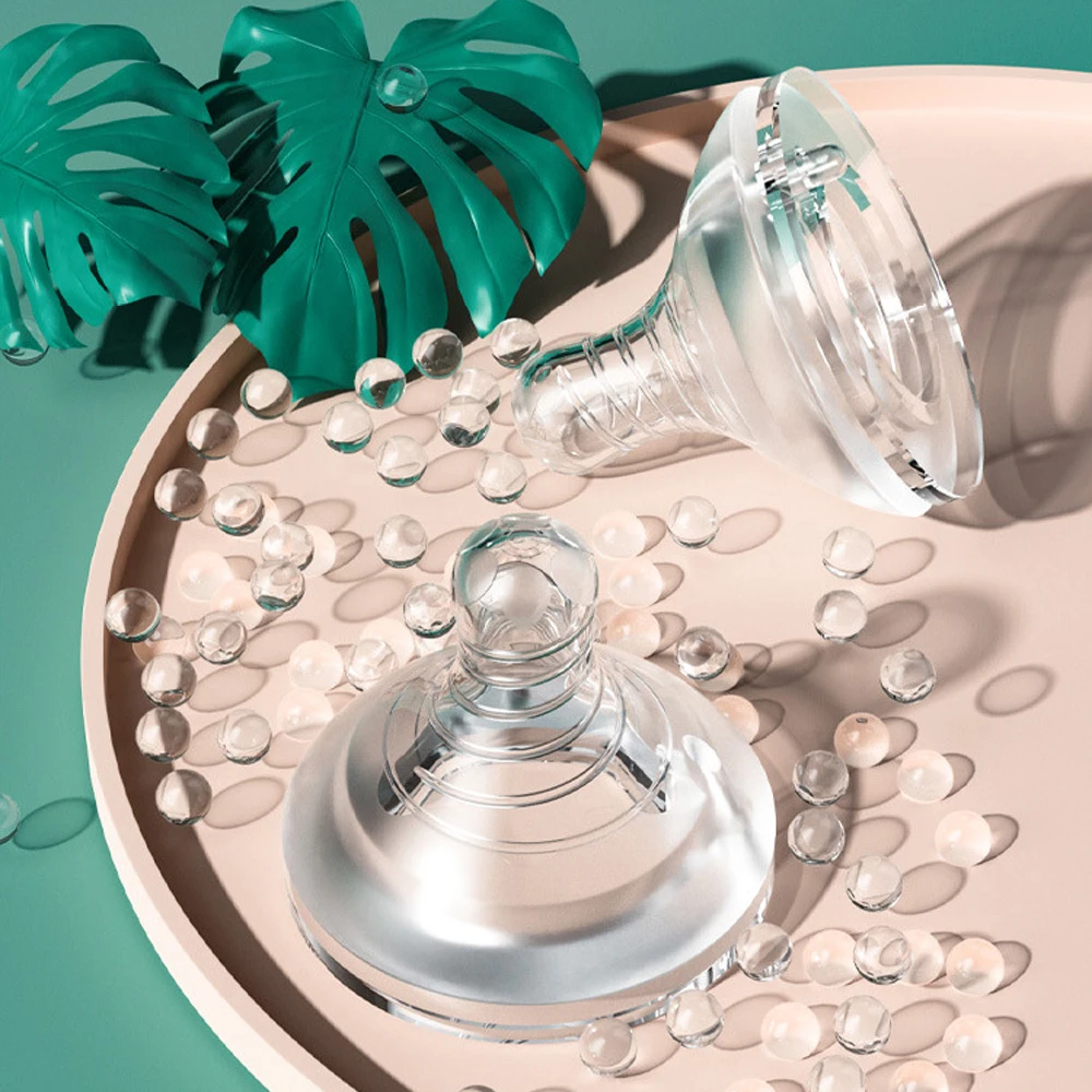 Botella de vidrio para recién nacido de 160ML, calibre ancho, sin BPA, escala transparente, vidrio de alto borosilicato, resistencia a altas temperaturas, regalo S1e73efcdd52441d2900bd8b260b8ffaem