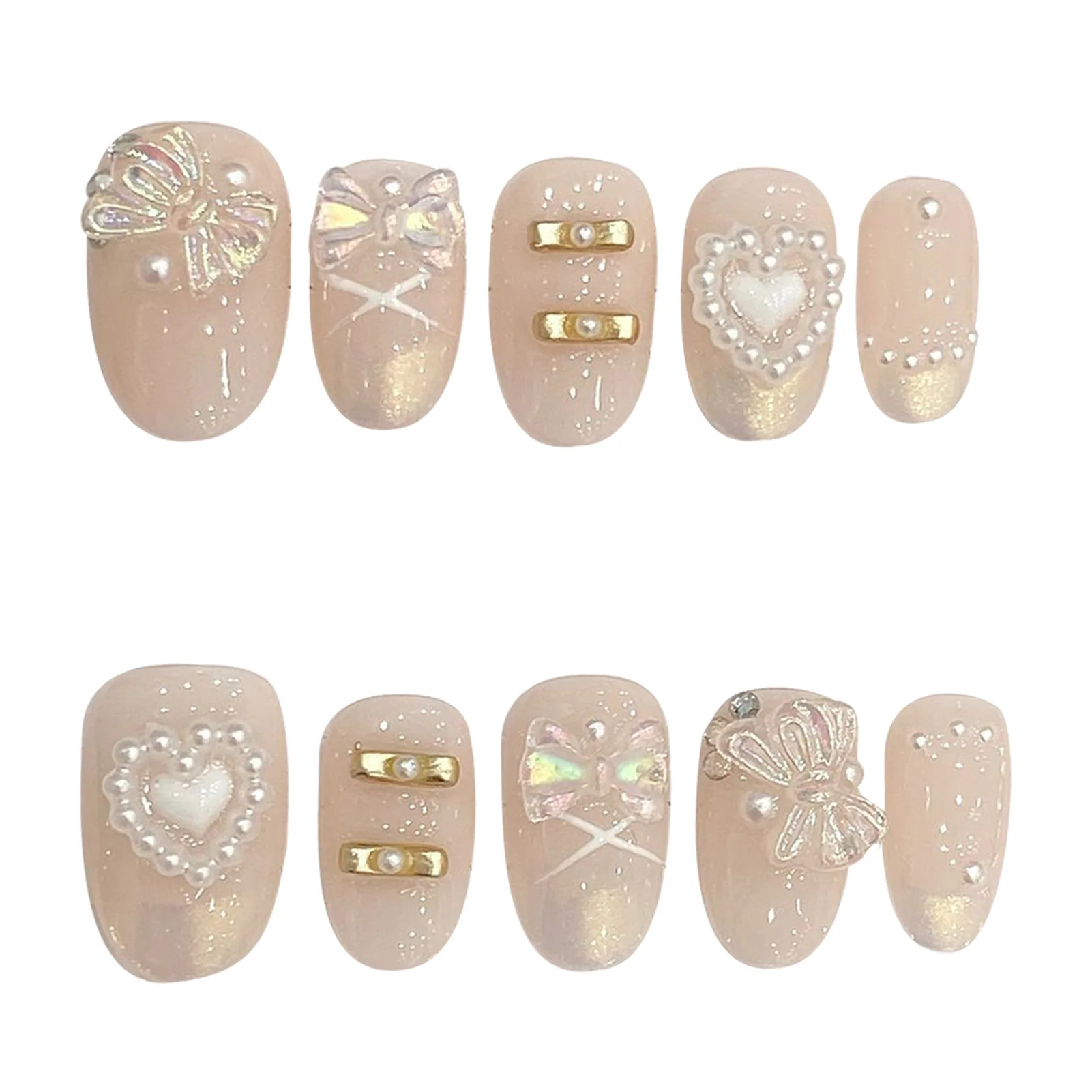 All Fake Nails with Pearls Decor Ultra-flexible Long Lasting Fake Nails for Professional Nail Art Salon Supply
All Fake Nails with Pearls Decor Ultra-flexible Long Lasting Fake Nails for Professional Nail Art Salon Supply