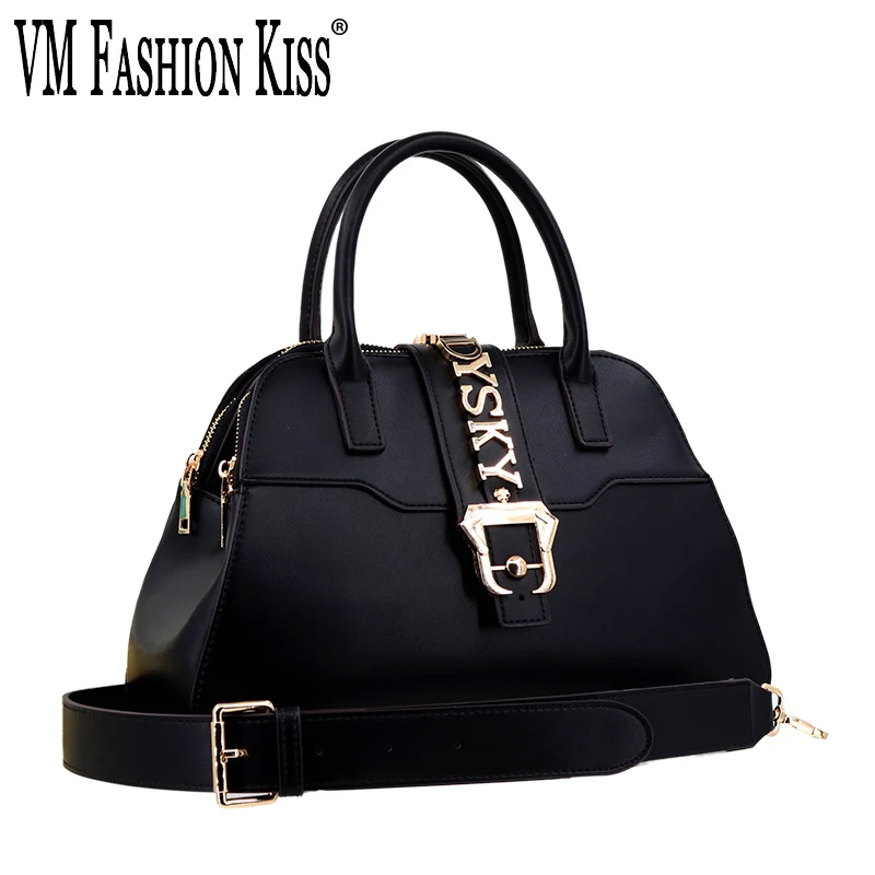 

VM FASHION KISS Bags For Women Solid PU Leather Shoulder Bag Elegant Women's Handbags Trend 2024 Red Hand Bags High Quality