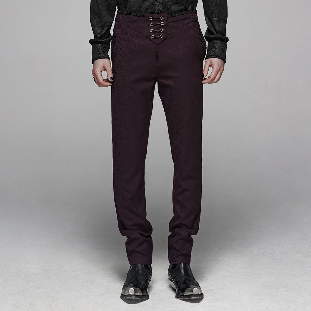 PUNKRAVE Men's Gothic Floral Metal Swallow Decorations Suit Trousers Elegant Slim Fit Formal Wedding Party Dress Long Pants
PUNKRAVE Men's Gothic Floral Metal Swallow Decorations Suit Trousers Elegant Slim Fit Formal Wedding Party Dress Long Pants